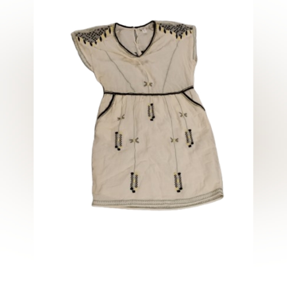 Hoss Intropia Embroidered Boho Summer Dress Sz 38 US Sz 8